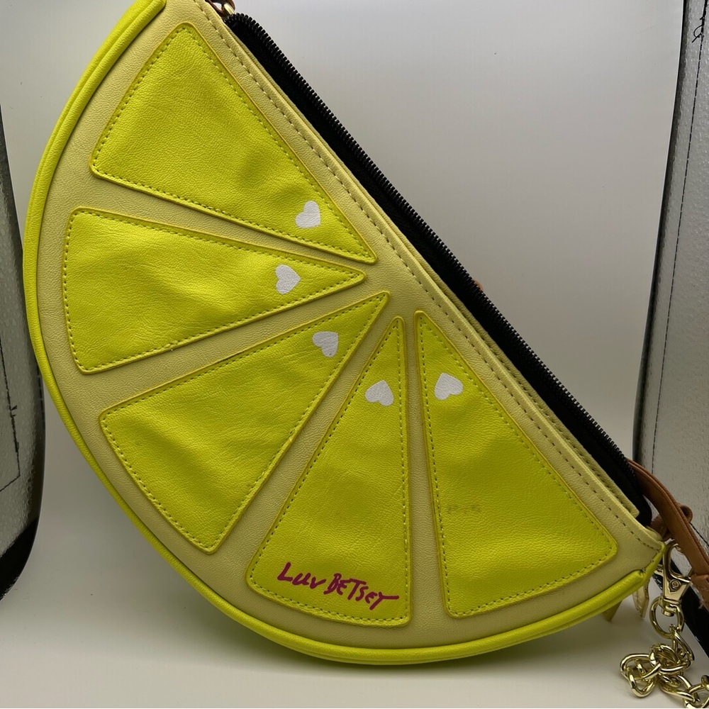 Luv Betsey, Betsey Johnson Lemon Slice Kitsch Crossbody Purse
